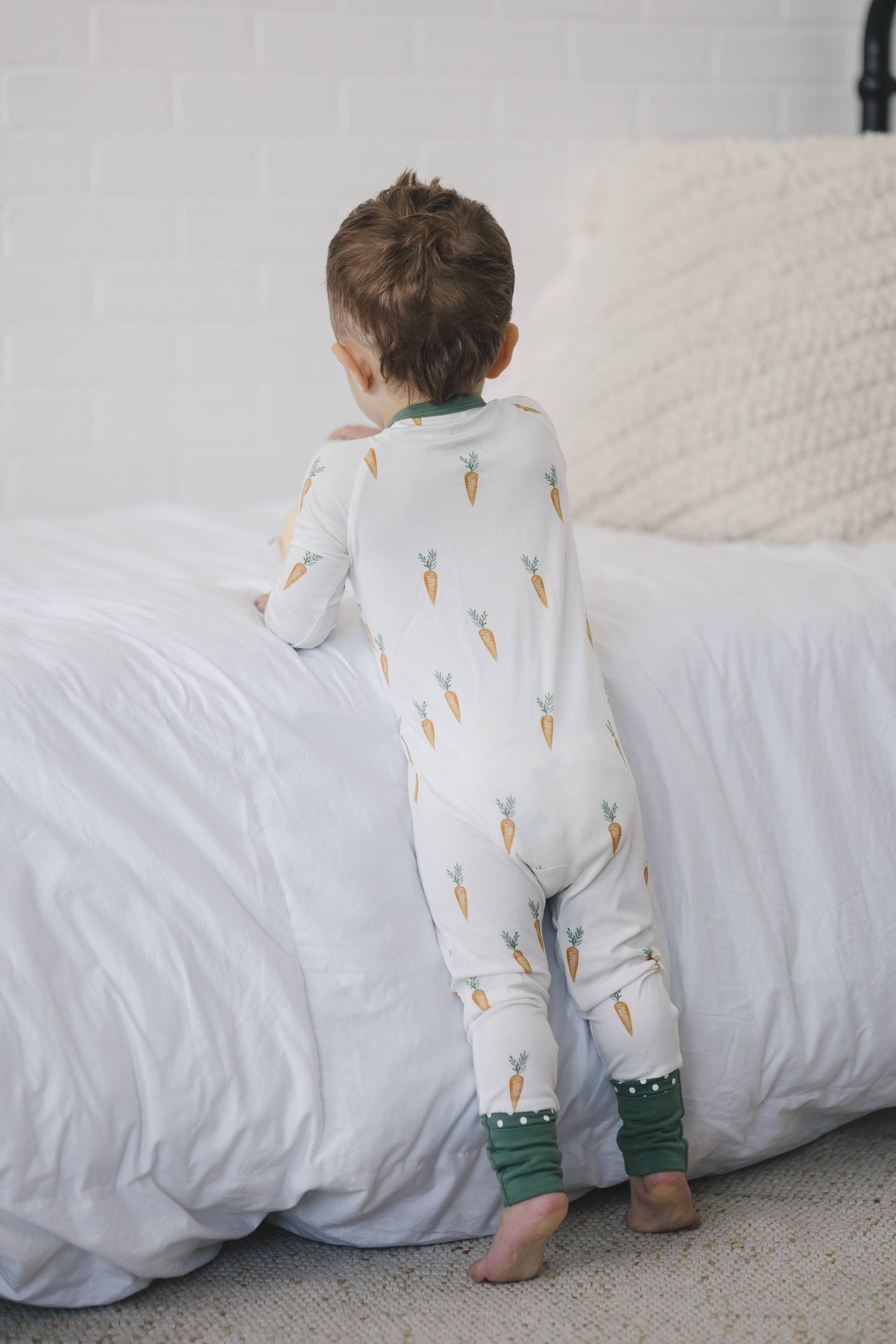Keep Calm and Carrot On Bamboo Zippy Romper