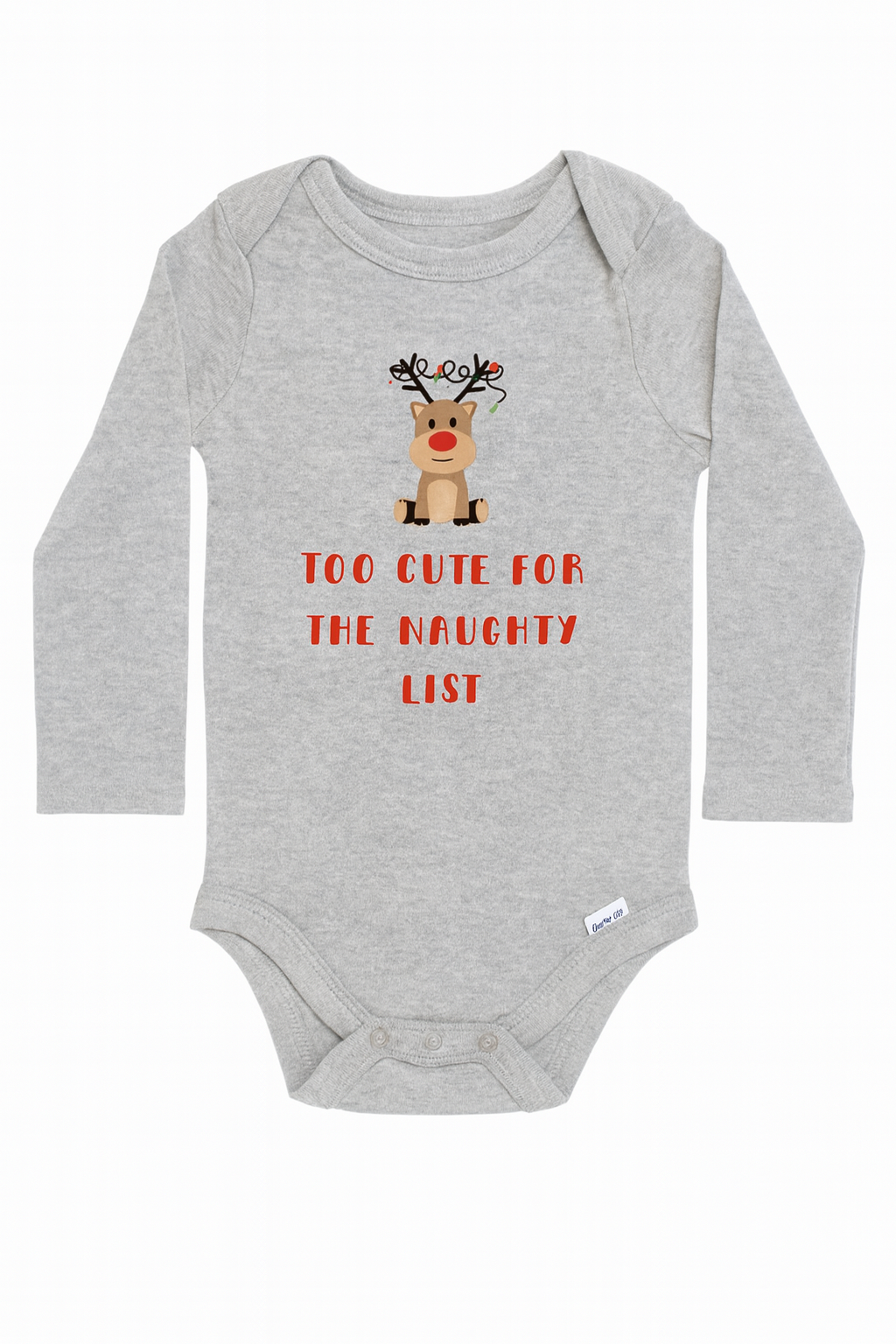 Too Cute with Reindeer Onesie