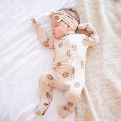 Bamboo 2-Way Convertible Zip Romper | Teddy