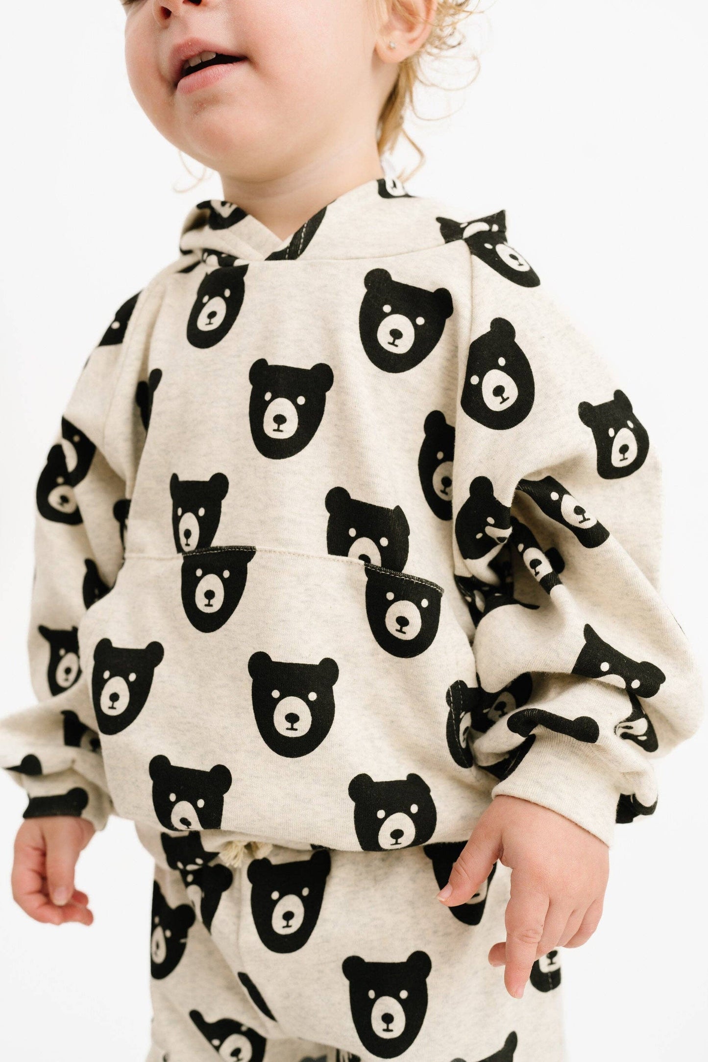 Bear Cargo Hoodie Set | Oatmeal