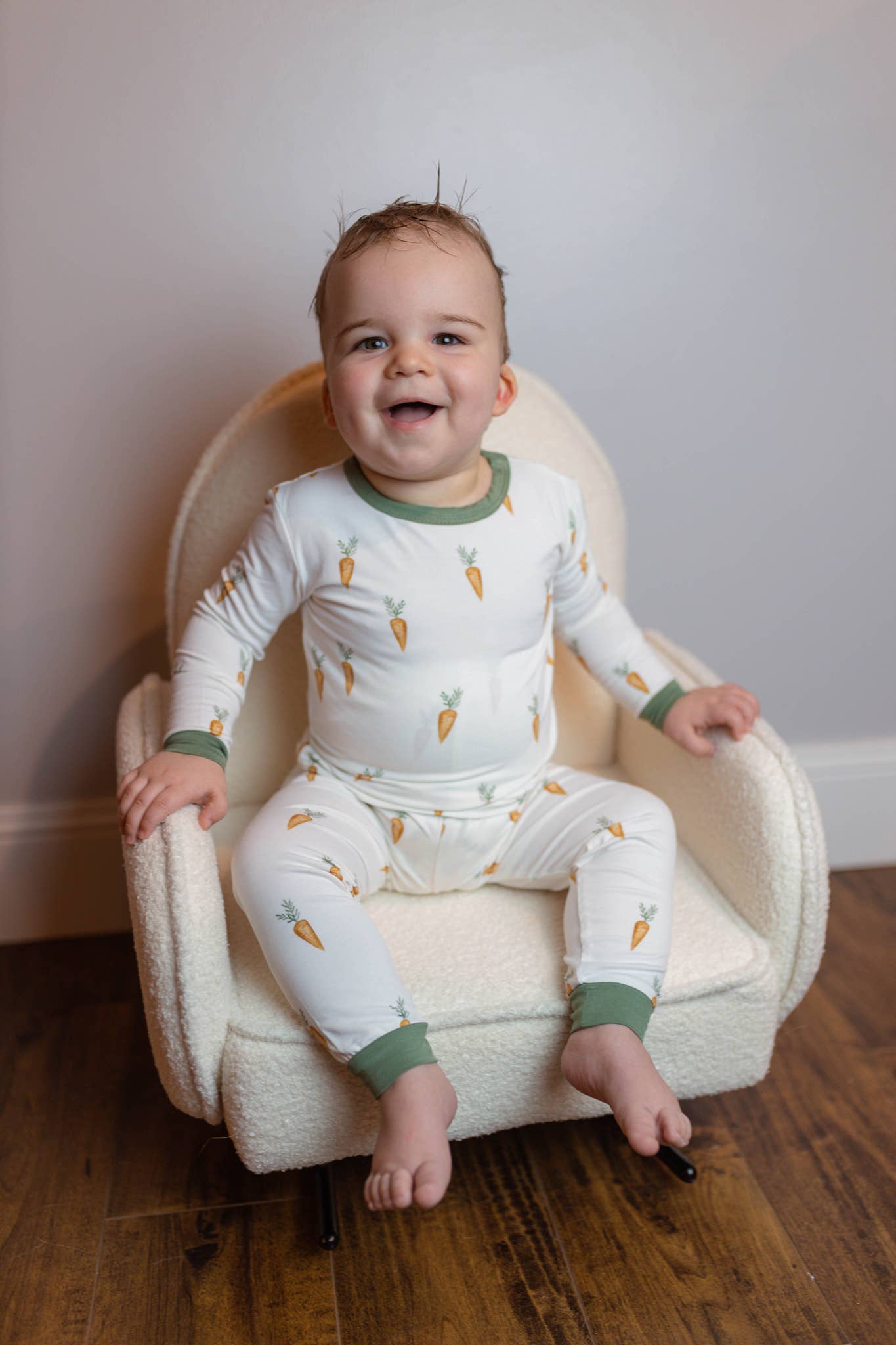 Keep Calm and Carrot On 2pc Bamboo Pajamas