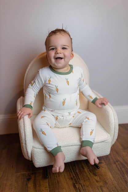 Keep Calm and Carrot On 2pc Bamboo Pajamas