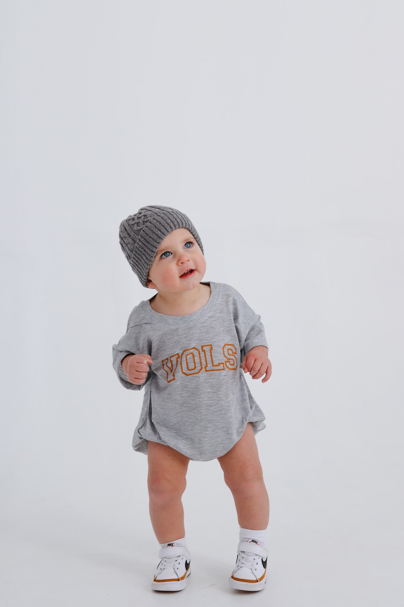 Vols Graphic Baby Bubble Romper | Grey