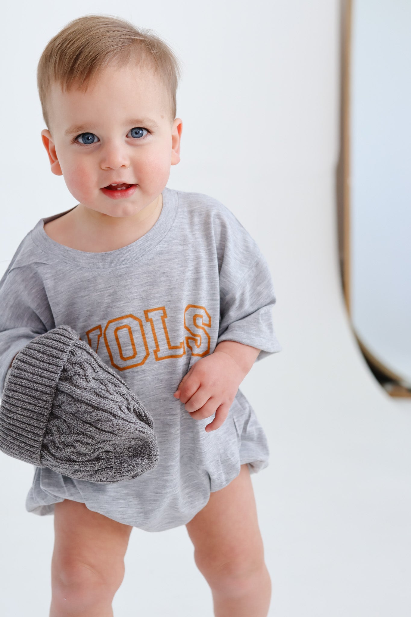 Vols Graphic Baby Bubble Romper | Grey