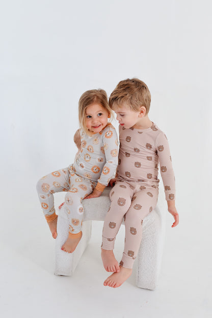 Bamboo 2-Piece Toddler Pajama Set | Teddy