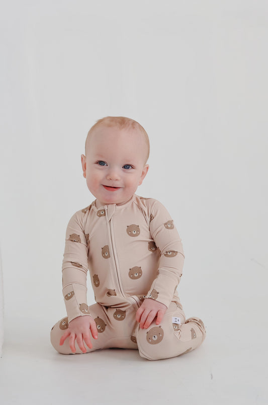 Bamboo 2-Way Convertible Zip Romper | Teddy