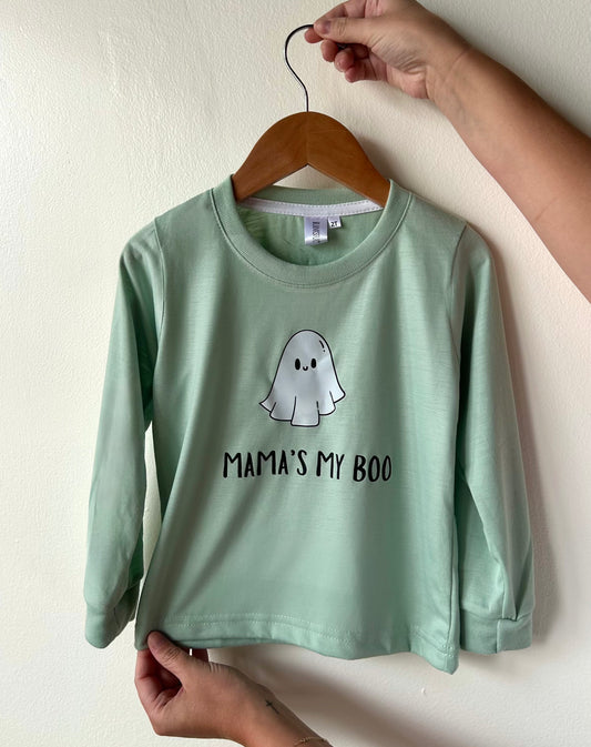 Mama's My Boo Long Sleeve Tshirt