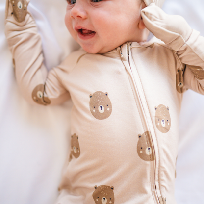 Bamboo 2-Way Convertible Zip Romper | Teddy